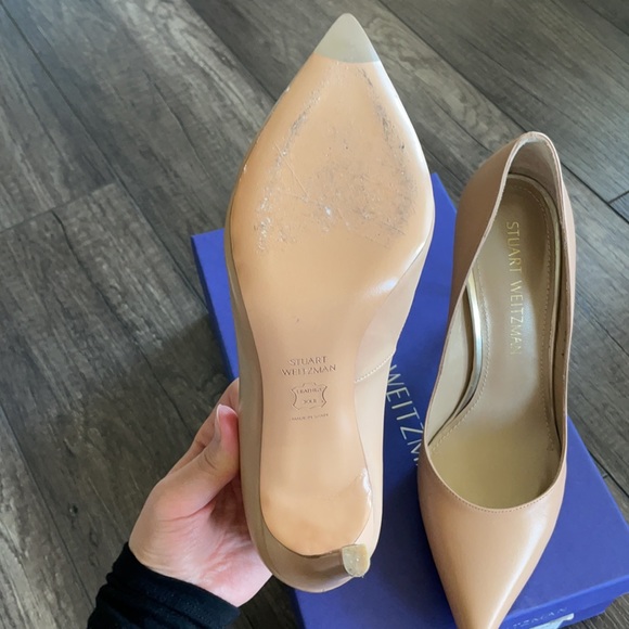 Stuart Weitzman Curvia Pump - nude 6.5 - Picture 5 of 6